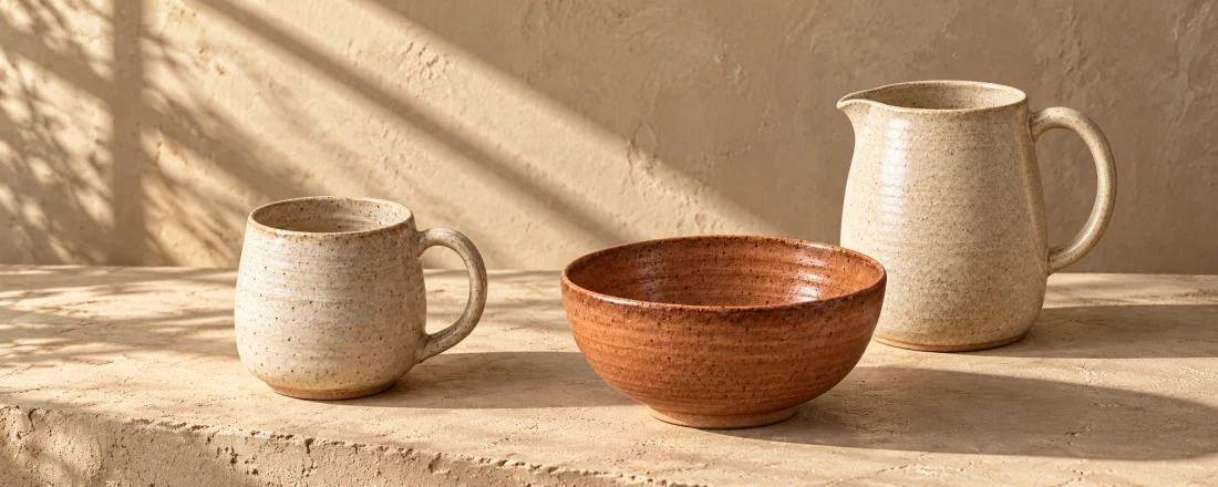 Clay the Day ceramics shop with product photographs and a choice of glazes.